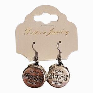 💖Coca Cola Bottle Cap Charm Earrings